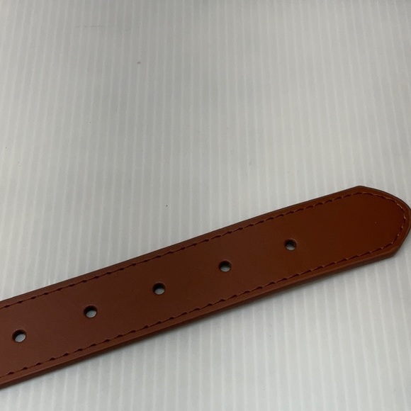 Genuine leather brown color dog collar belt extra large - Picture 6 of 8